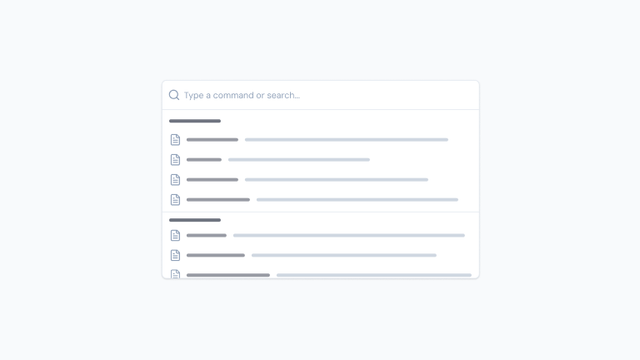CommandPalette preview